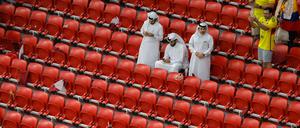 Leeres Stadion bei WM-Eröffnung in Katar.