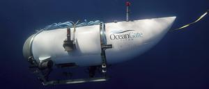Diese von OceanGate Expeditions zur Verfügung gestellte undatierte Aufnahme zeigt das „Titan“-U-Boot des Unternehmens OceanGate Expeditions.