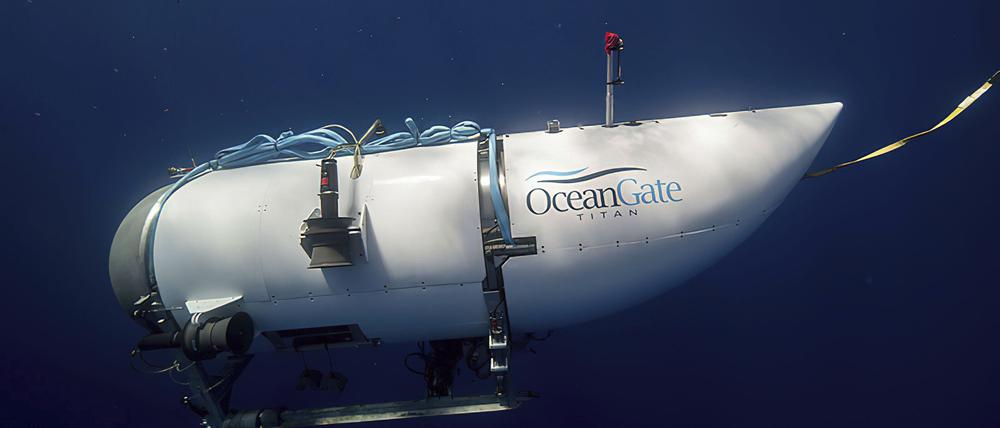 Das Tauchboot „Titan“ des Unternehmens OceanGate Expeditions