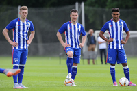 Trainingsauftakt von Hertha BSC im Dauerregen