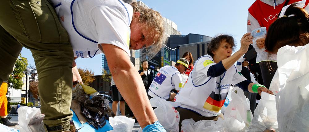 Auch Müllsammler aus Deutschland nahmen an der WM in Tokio teil.