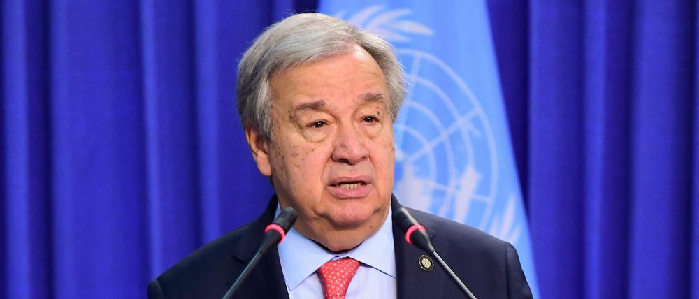 Uno-Generalsekretär Guterres fordert eine internationale Eingreiftruppe für Haiti.