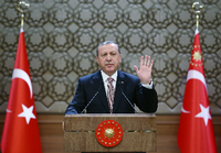 Der türkische Präsident Recep Tayyip Erdogan Foto: dpa