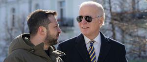 US-Präsident Joe Biden und Wolodymyr Selenskyj, Präsident der Ukraine. 