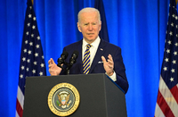 US-Präsident Joe Biden bei einer Ansprache am Donnerstag. Foto: imago images/MediaPunch