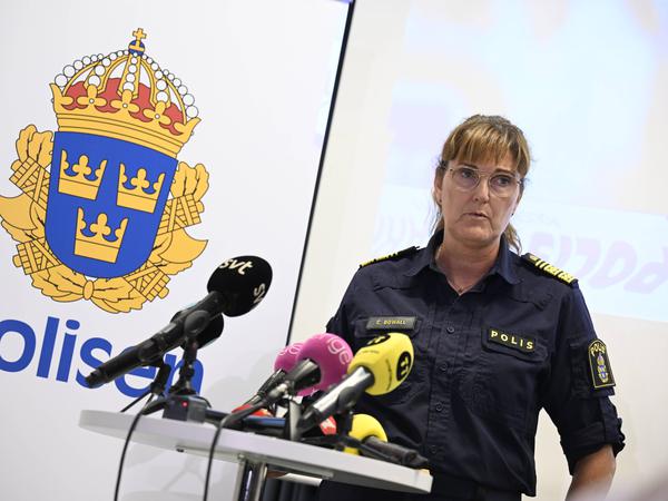 Catarina Bowall, Chefin der Polizei in Uppsala, ist wegen der Lage alarmiert.