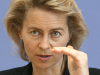 Ursula Von der Leyen, Präsidentin der Europäischen Kommission (am 9. Mai 2022) Foto: dpa/AP/Jean-Francois Badias
