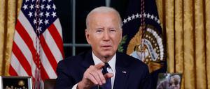 US-Präsident Joe Biden wandte sich am Donnerstagabend aus dem Oval Office an das amerikanische Volk.
