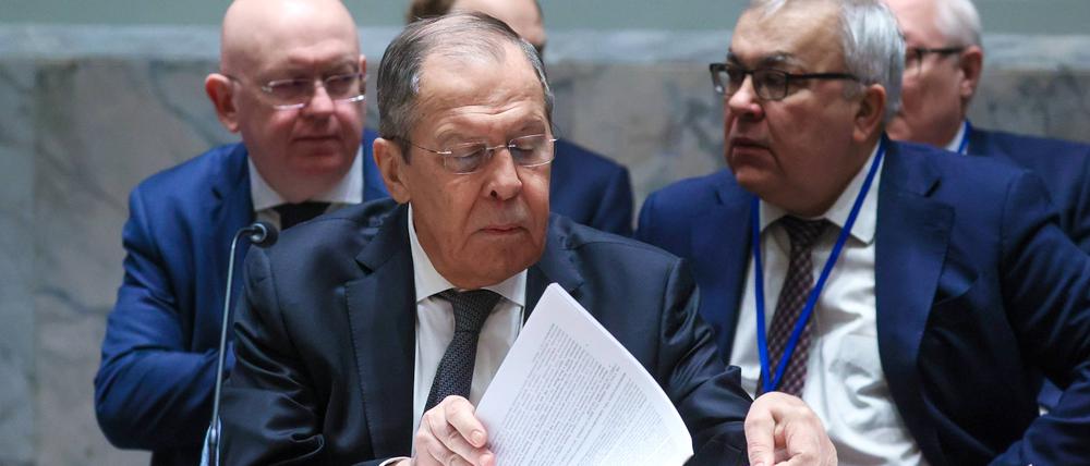Russland ist im April turnusmäßig Vorsitzender des UN-Sicherheitsrats. 