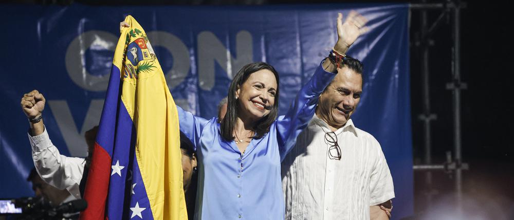 Maria Corina Machado, Präsidentschaftskandidatin der Opposition.