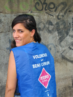 Die Gründerin der Aktion "Retake Roma", Virginia Vitalone. Die Aktion bringt Freiwillige zusammen um die Stadt in Eigenregie zu säubern. Foto: dpa
