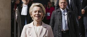 EU-Kommissionspräsidentin Ursula von der Leyen auf Sizilien, Ende Februar 2023. 