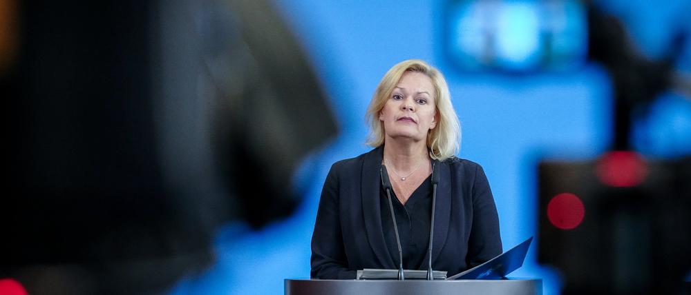 Im Fokus: Nancy Faeser (SPD), Bundesministerin für Inneres und Heimat.