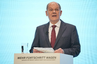 FDP-Chef Christian Lindner und Olaf Scholz (SPD), der wahrscheinliche Bundeskanzler Foto: dpa/Kay Nietfeld