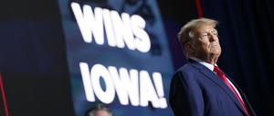 Donald Trump bei der Vorwahl in Iowa.