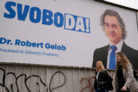 Abschied von der Macht: der mehrfache Ministerpräsident von Slowenien, Janez Janša Foto: Darko Bandic/AP/dpa