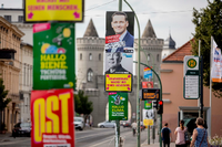 Wahlkampf in Brandenburg Foto: dpa
