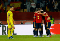 Spanien hat sich direkt für Katar qualifiziert, Zlatan Ibrahimovic und seine Schweden müssen in die Play-offs. Foto: REUTERS/Marcelo Del Pozo