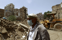 Sanaa: Auch die kulturellen Denkmäler des Landes sind von Zerstörung bedroht. AFP