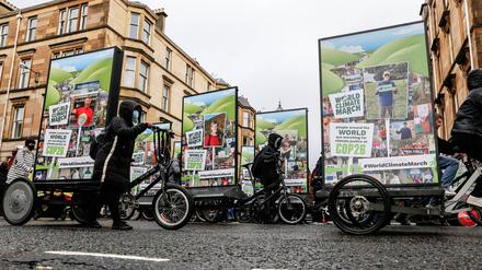 Auch NGOs beteiligten sich am Protest während der COP26 in Glasgow 2021 (Symbolbild).