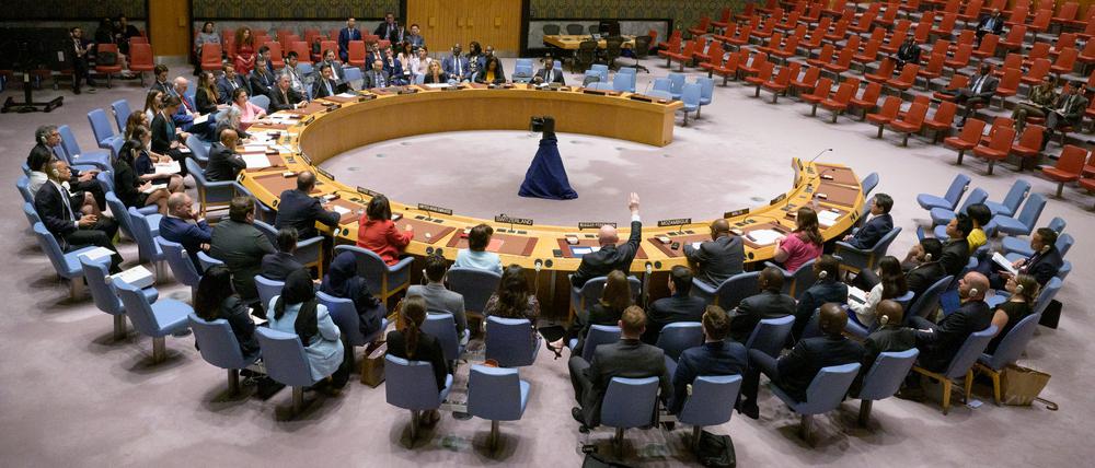 Eine Sitzung des UN-Sicherheitsrats im UN-Hauptquartier in New York (Symbolbild)