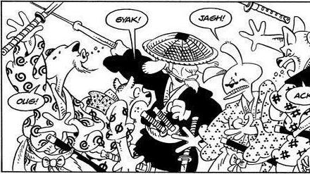 Familienbande: Eine Szene aus dem 19. Band von „Usagi Yojimbo“.