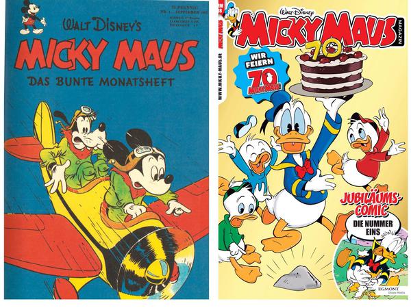 Bunte Sache: Vor 70 Jahren erschien die erste Ausgabe der „Micky Maus“.