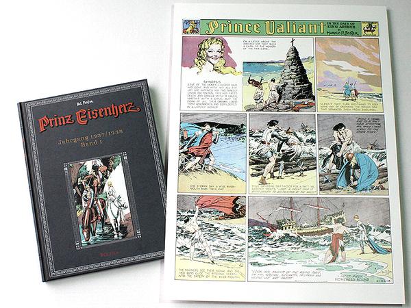 Jugendliebe: Die Reihe „Prinz Eisenherz“, die jetzt bei Bocola in einer liebevoll restaurierten Edition neu erscheint, gehört seit Kindertagen zu Peer Steinbrücks Comicfavoriten.