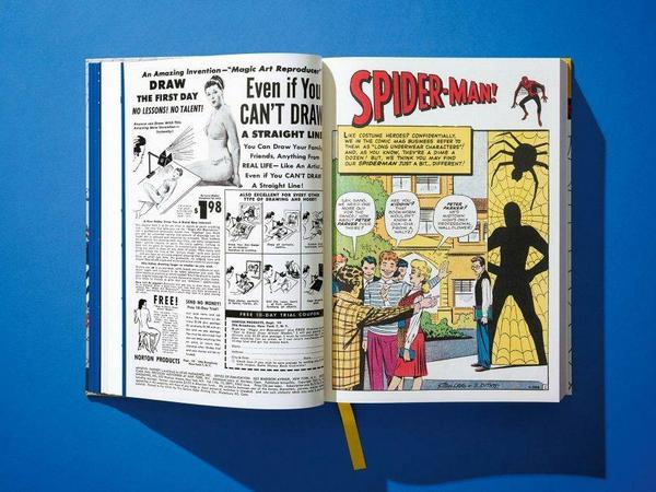 Das Eröffnungsbild des ersten Spider-Man-Comics.