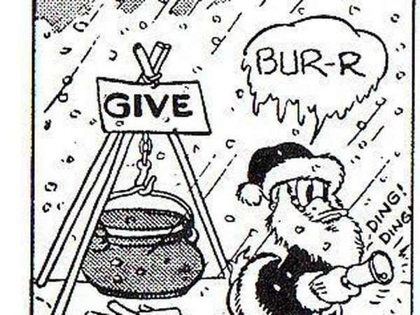 Weihnachten im Krieg: Ein Panel aus einem Donald-Duck-Comicstrip von Al Taliaferro 1944. 