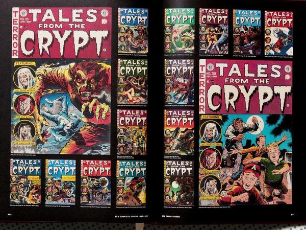 Cover-Galerie: Eine Doppelseite aus "The History of EC Comics".