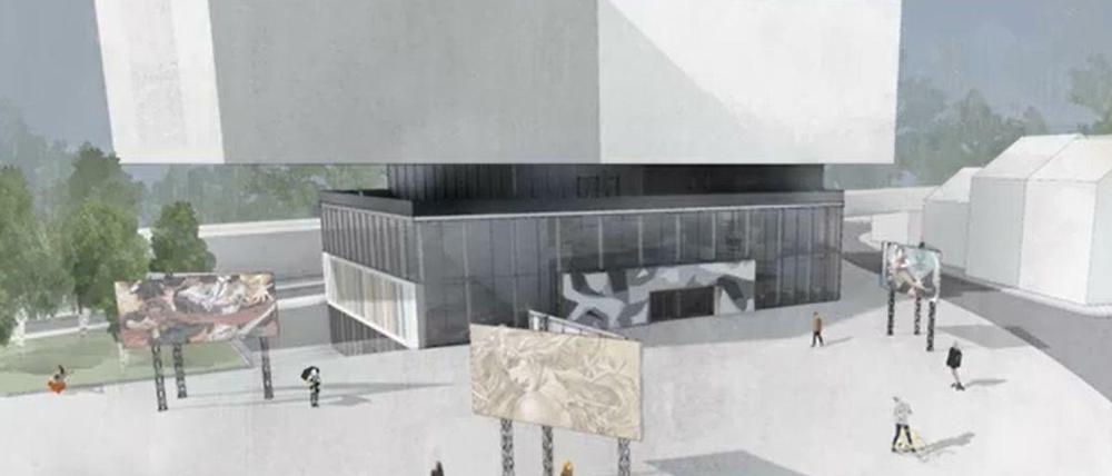 Hereinspaziert: So könnte das Comicmuseum nach einem Entwurf des Architekt Denys Kovalenko aussehen.
