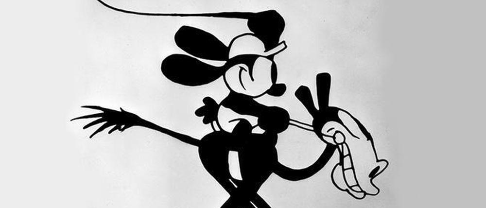 Riesenohren und Knopfnase: So ritt Micky-Maus-Vorläufer Oswald in den 20er Jahren über die Leinwand.