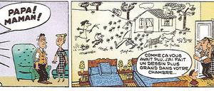 Von amerikanischen „Family Strips“ inspiriert: Eine Seite aus „Le petit Nicolas – la bande dessinée originale“.