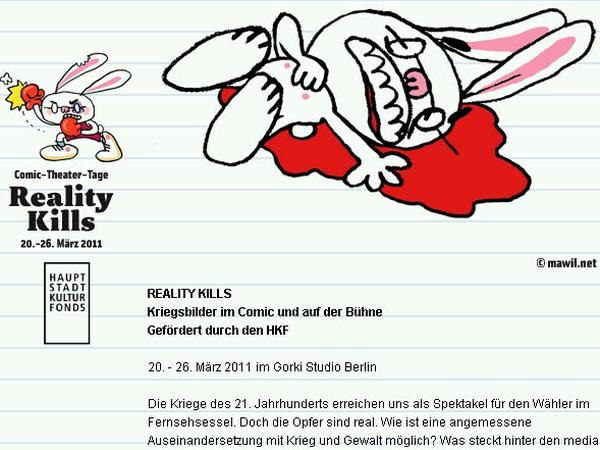 Sterben im Sekundentakt: Die Website zum Festival (www.gorki.de/de_DE/hpg/detail/40003/117350) ziert eine animierte Zeichnung von Tagesspiegel-Zeichner Mawil.