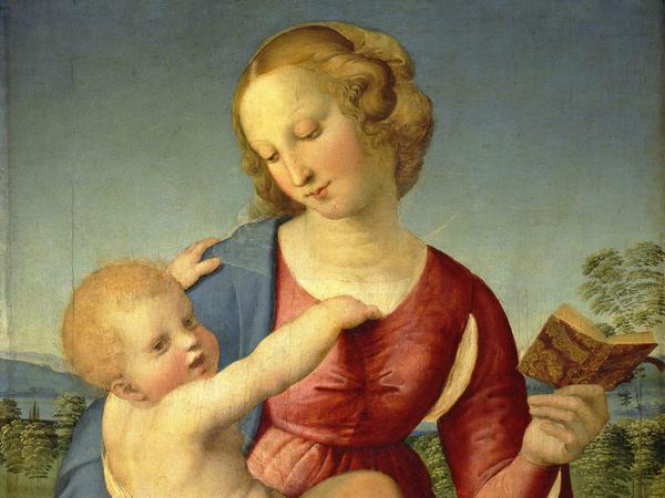 Raffaels "Maria mit dem Kind (Madonna Colonna)", um 1508. 