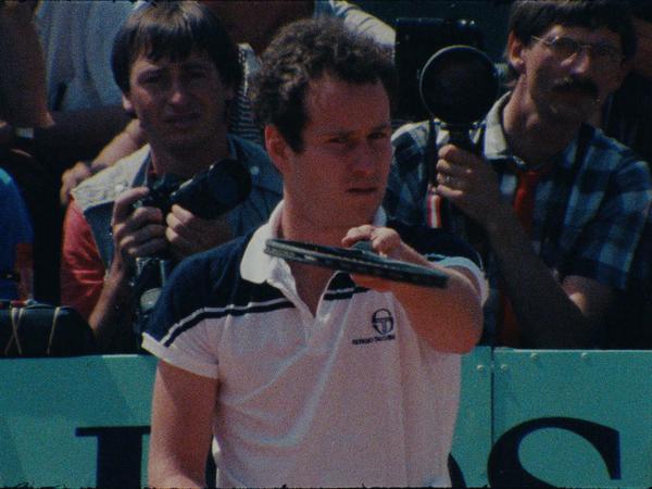John McEnroe, ein Bild aus den Achtzigern, in "L'empire de perfection"