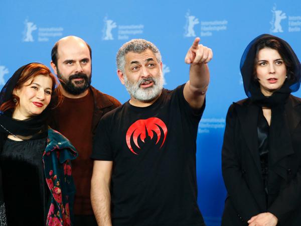 Das Team von "Khook": Mani Haghighi (Zweiter von rechts) mit Leili Rashidi, Ali Mosaffa und Leila Hatami.