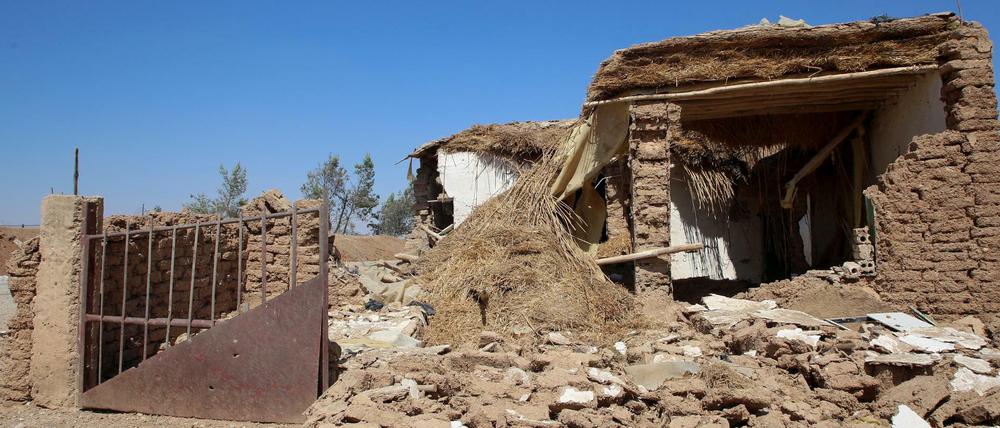 Der Krieg in Syrien ist aus den Schlagzeilen verschwunden, aber er geht weiter. Zerstörtes Haus in Umm al-Keif in Nordostsyrien. Doch er wird immer öfter Thema der Literatur.