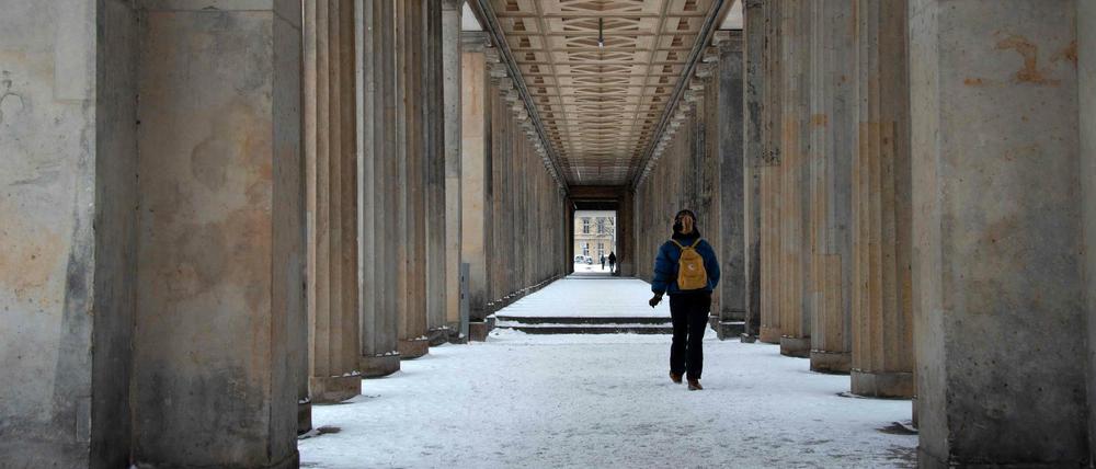 Der Weg ist lang. Berlins Museumslandschaft muss modernisiert werden. Die Kolonnaden an der Alten Nationalgalerie.