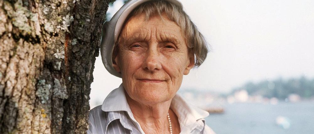 Die schwedische Kinderbuchautorin Astrid Lindgren 1987 in Stockholm.