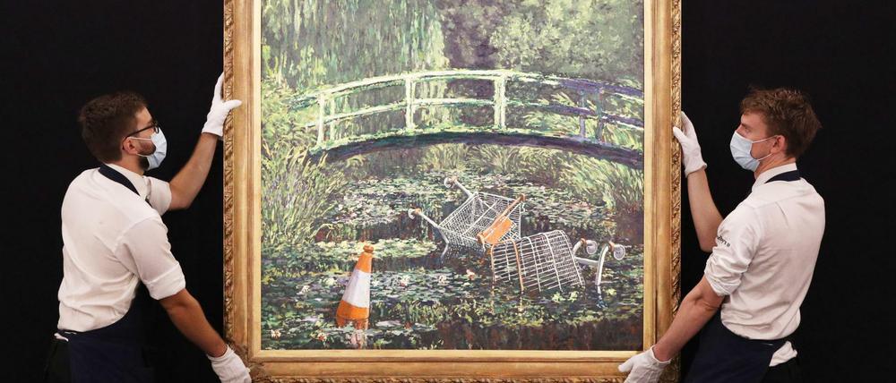 Das Gemälde "Show Me The Monet" von Banksy.