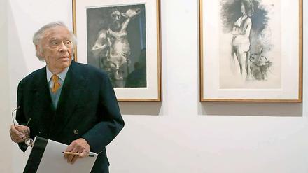 Heinz Berggruen 2007 in der Picasso-Ausstellung in seinem Museum.