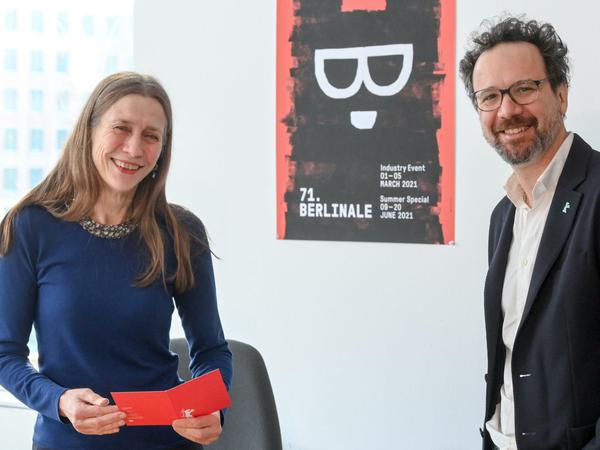  Das Leitungs-Duo der Berlinale, die Geschäftsführerin Mariette Rissenbeek und der künstlerische Direktor Carlo Chatrian geben das Hauptprogramm der 71. Berlinale bekannt.