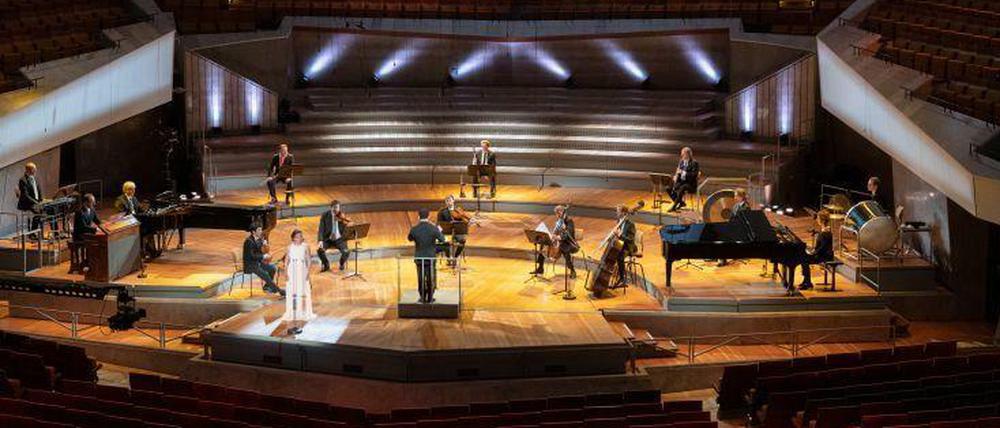 Die Berliner Philharmoniker geben am 1. Mai ein Konzert in Kammerensemble-Größe.