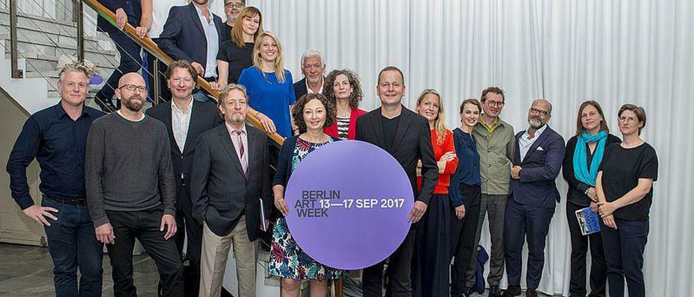 Auftakt der Berlin Art Week 2017. Bei der Pressekonferenz kamen alle Akteure zusammen. 