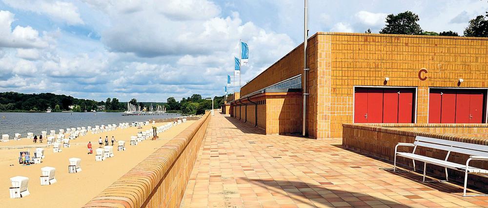 Das Strandbad Wannsee in Berlin-Zehlendorf, einer von Michael Krügers liebsten Orten in seiner Jugend.