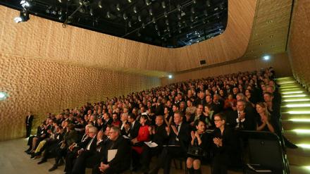 Der Kleine Saal der Elbphilharmonie beim Eröffnungskonzert am Donnerstag.