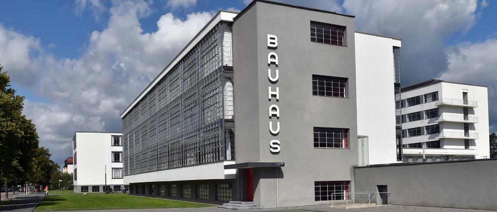 Das historische Bauhaus-Ensemble in Dessau. 