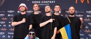 Das Kalush Orchestra aus der Ukraine nach dem Gewinn des Eurovision Song Contest (ESC)